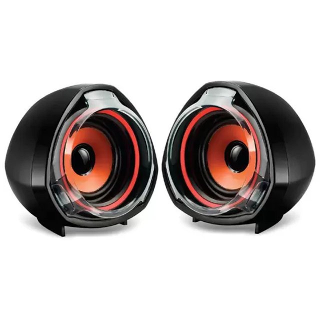 Mini Caixa De Som Multimídia 5w Rms Jogos Musica Pc Celular