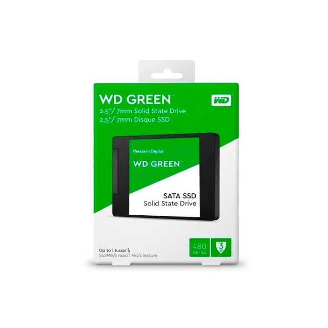 SSD Western Digital 480GB Green Sata3 2.5 7mm WDS480G3G0A