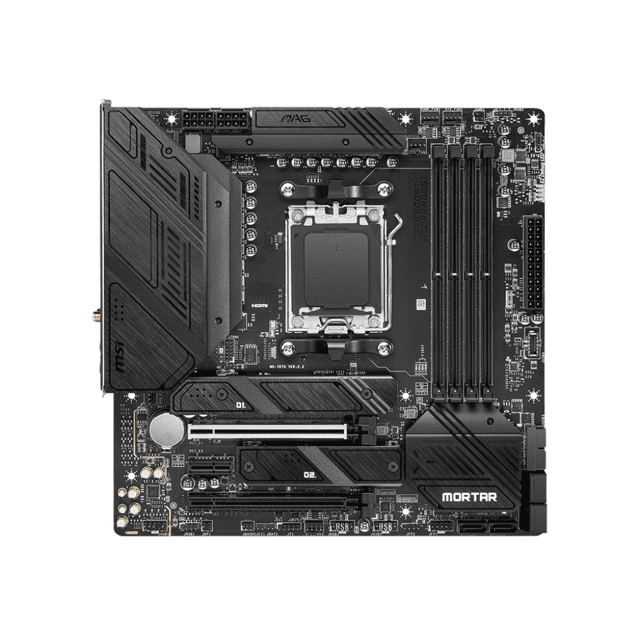 Placa Mãe MSI MAG B650M MORTAR WIFI Chipset B650 AMD AM5 mATX DDR5