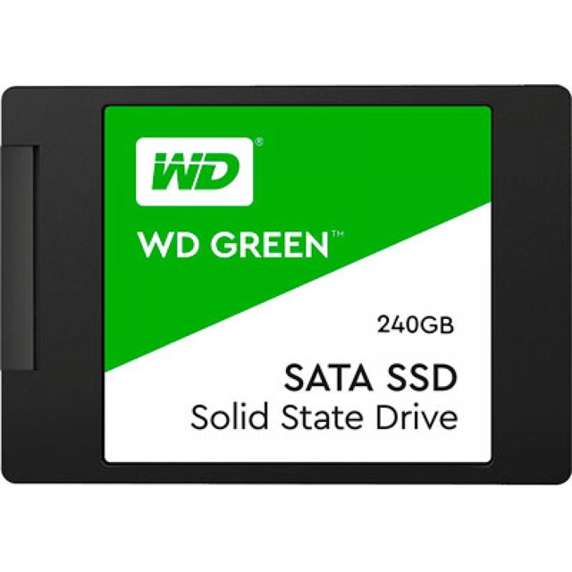 SSD WD Green 240GB Sata III Leitura 540MBs e Gravação 465MBs WDS240G2G0A