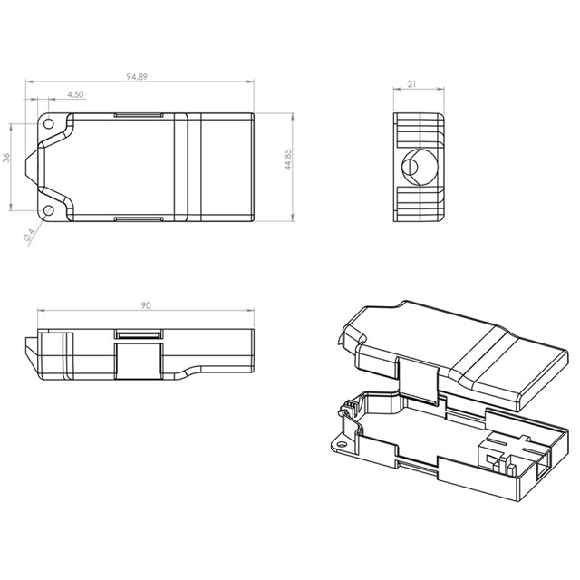 PTO MINI 01FO COM KIT DUPLA FACE | Eletrisound telecom