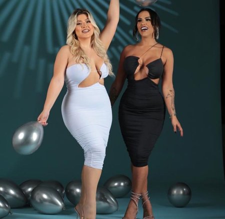 VESTIDO MIDI SUPLEX ELANA Delia Modas 90 - Main Image