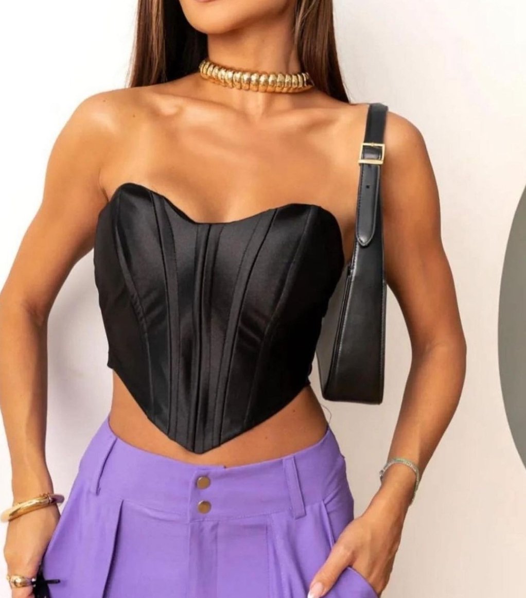 Cropped Corset, Corset, Cropped, Tendencia
