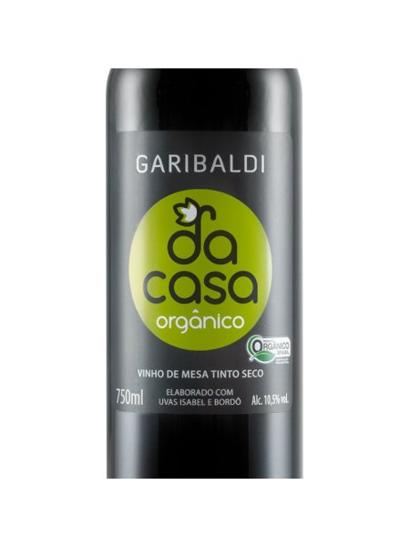 Vinho Orgânico Da Casa Garibaldi 750ml - Caixa 6