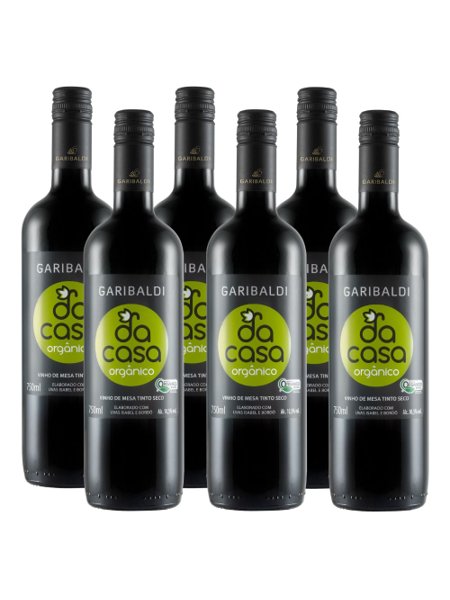 Vinho Orgânico Da Casa Garibaldi 750ml - Caixa 6