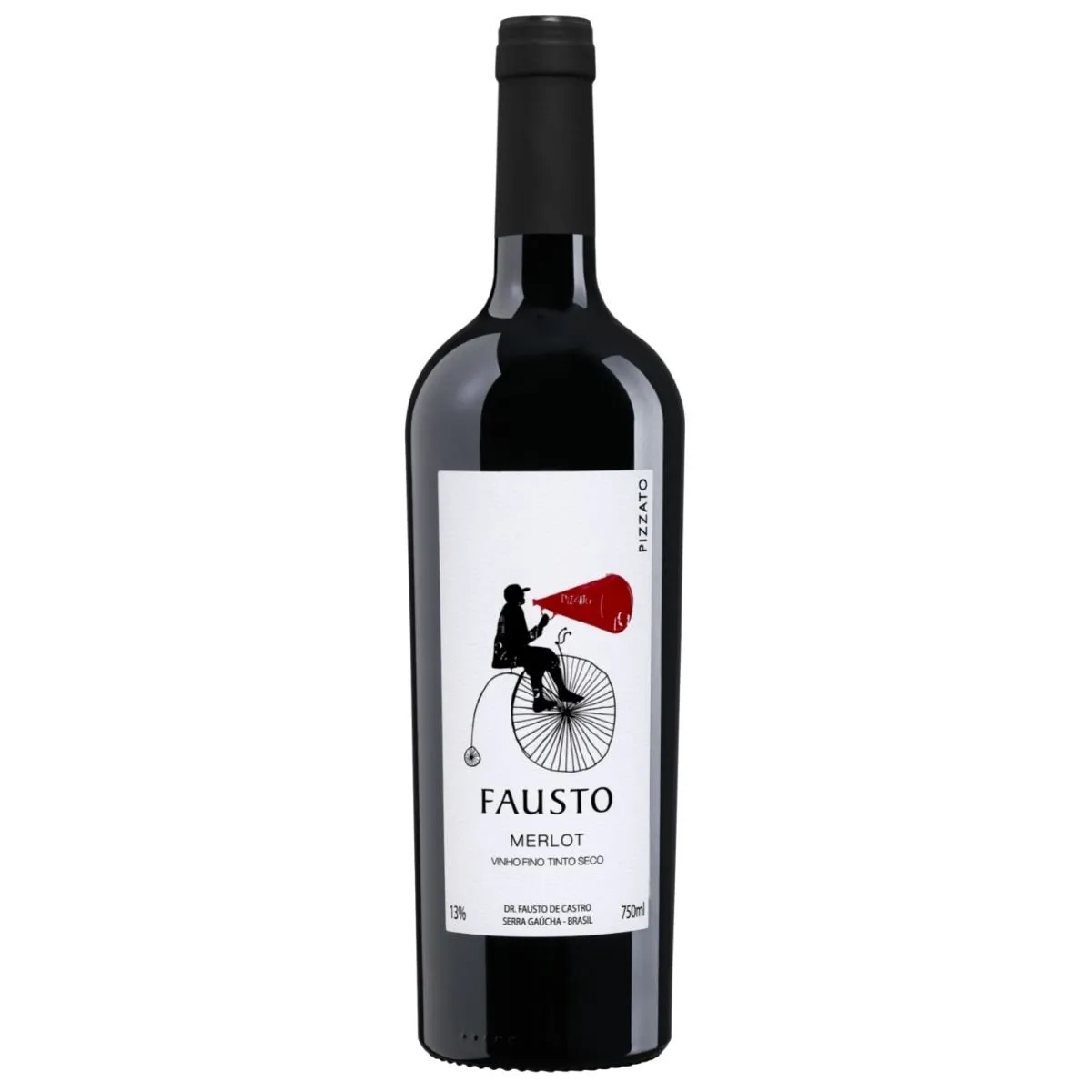 Vinho Merlot Fausto de Pizzato