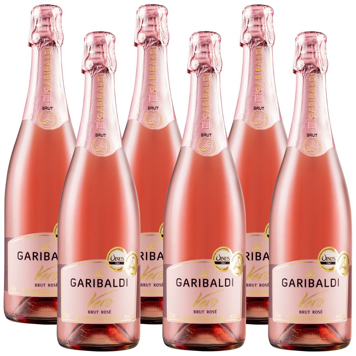 Espumante Brut Rosé Vero 750ml Garibaldi - Caixa 6 | Adega R2