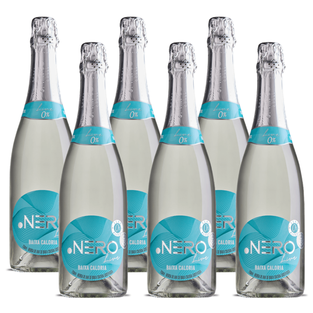 Espumante Moscato Ponto Nero Live Zero Álcool - Caixa 6 | Adega R2
