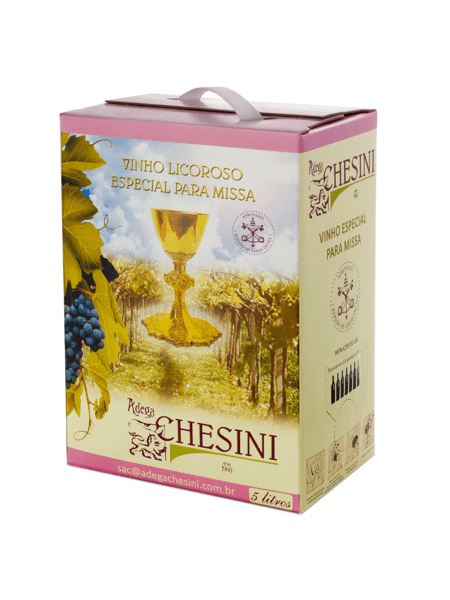 Vinho Rosado Licoroso Doce Bag-in-Box 5L Adega Chesini