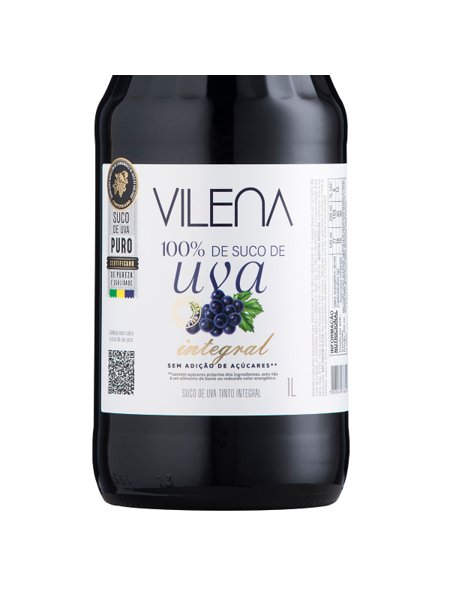 Suco de Uva Tinto Integral 1L Vilena