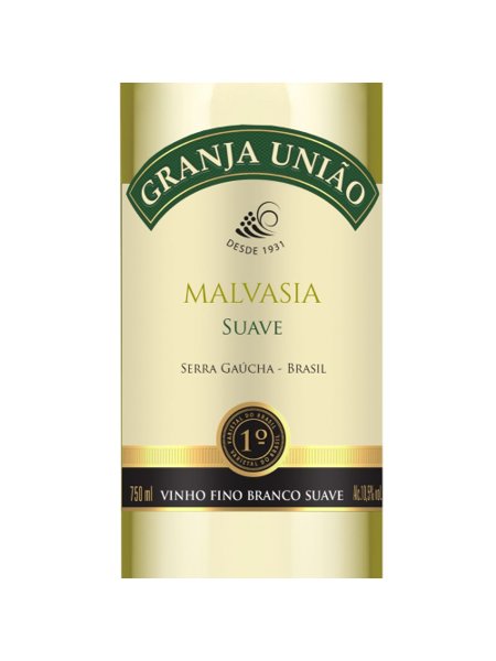 Vinho Malvasia Suave Granja União 750ml Garibaldi