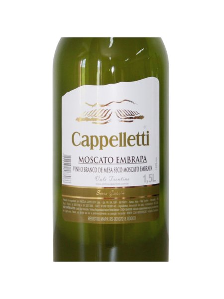 Vinho Branco Moscato Embrapa Seco 1,5L Cappelletti