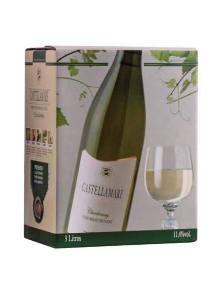 Vinho Chardonnay Bag-in-Box 3L Castellamare