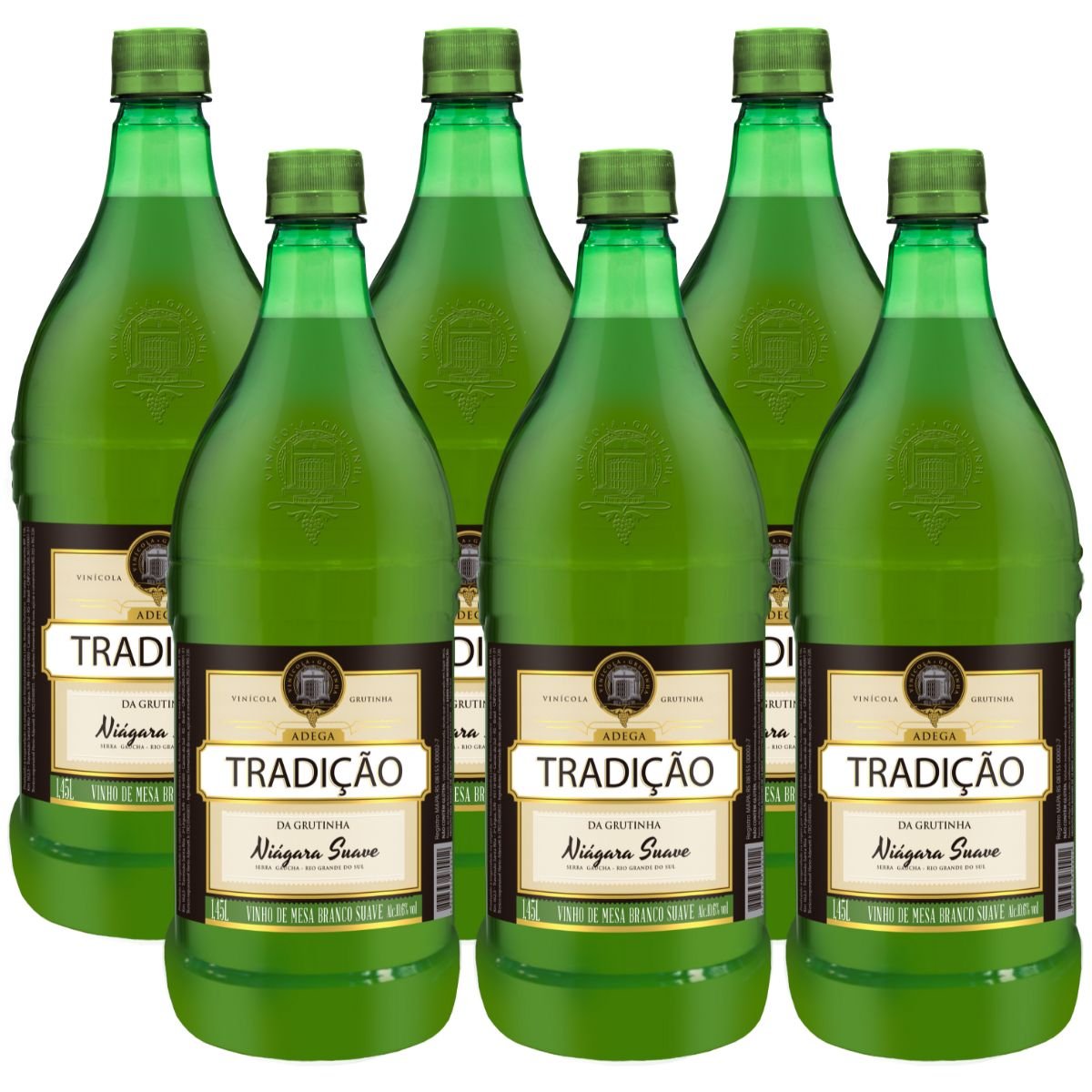 Vinho Branco Niágara Suave Pet 1,45L Tradição - Caixa 6 | Adega R2