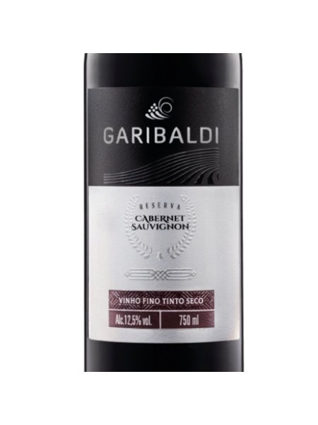 Vinho Tinto Seco Cabernet Sauvignon Reserva 750ml Garibaldi - Caixa 6