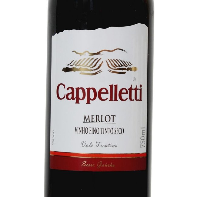 Vinho Merlot Seco 750ml Cappelletti