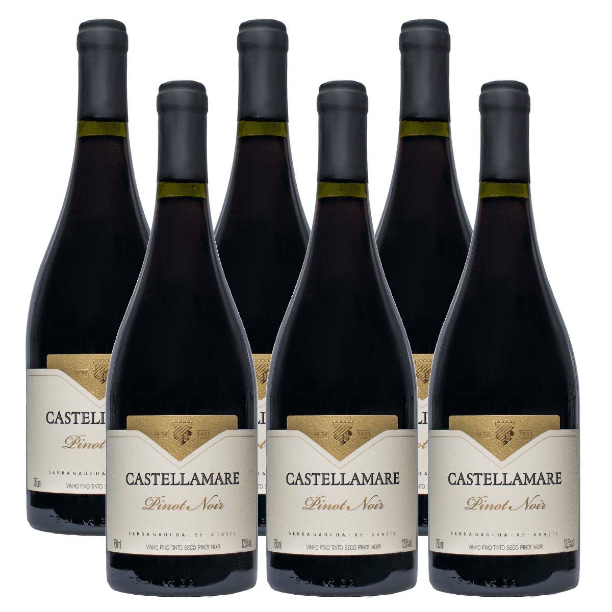 Vinho Pinot Noir 750ml Castellamare - Caixa 6