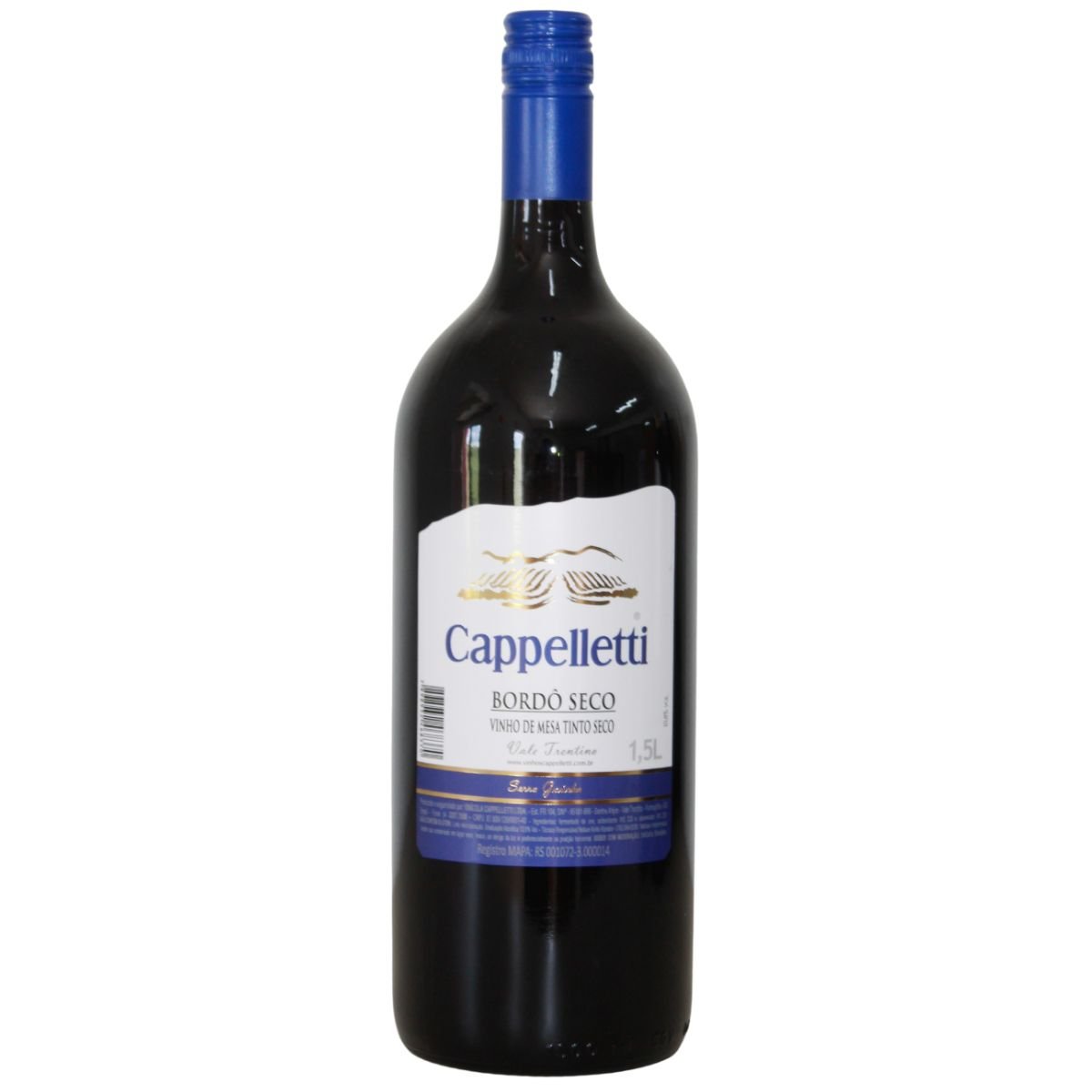 Vinho Bordô Seco 1,5L Cappelletti