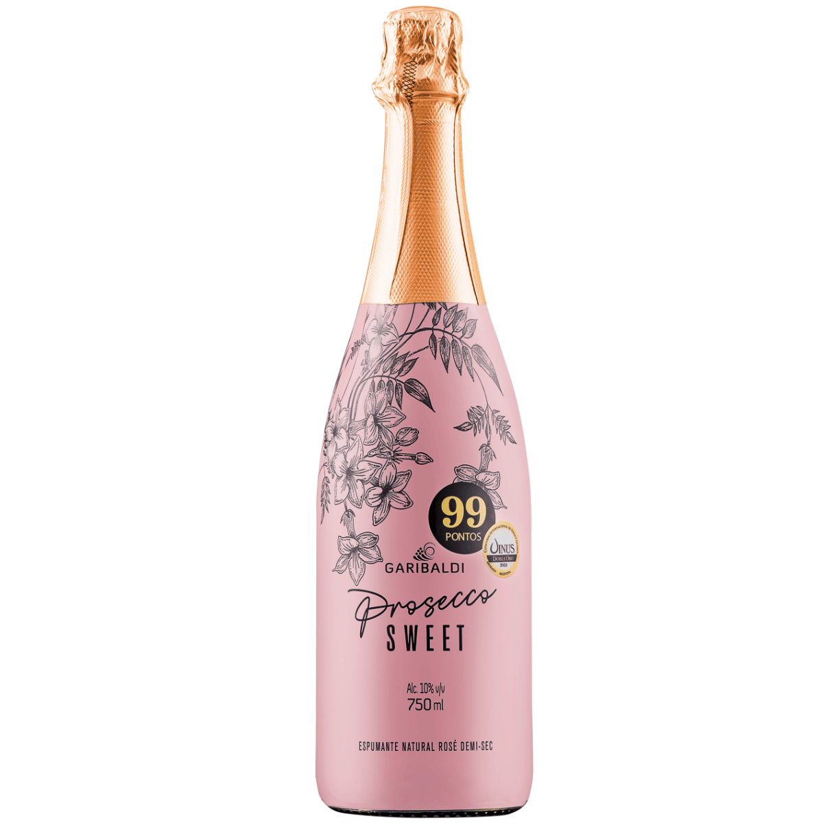 Espumante Prosecco Rosé Demi-Sec Sweet Garibaldi | Adega R2