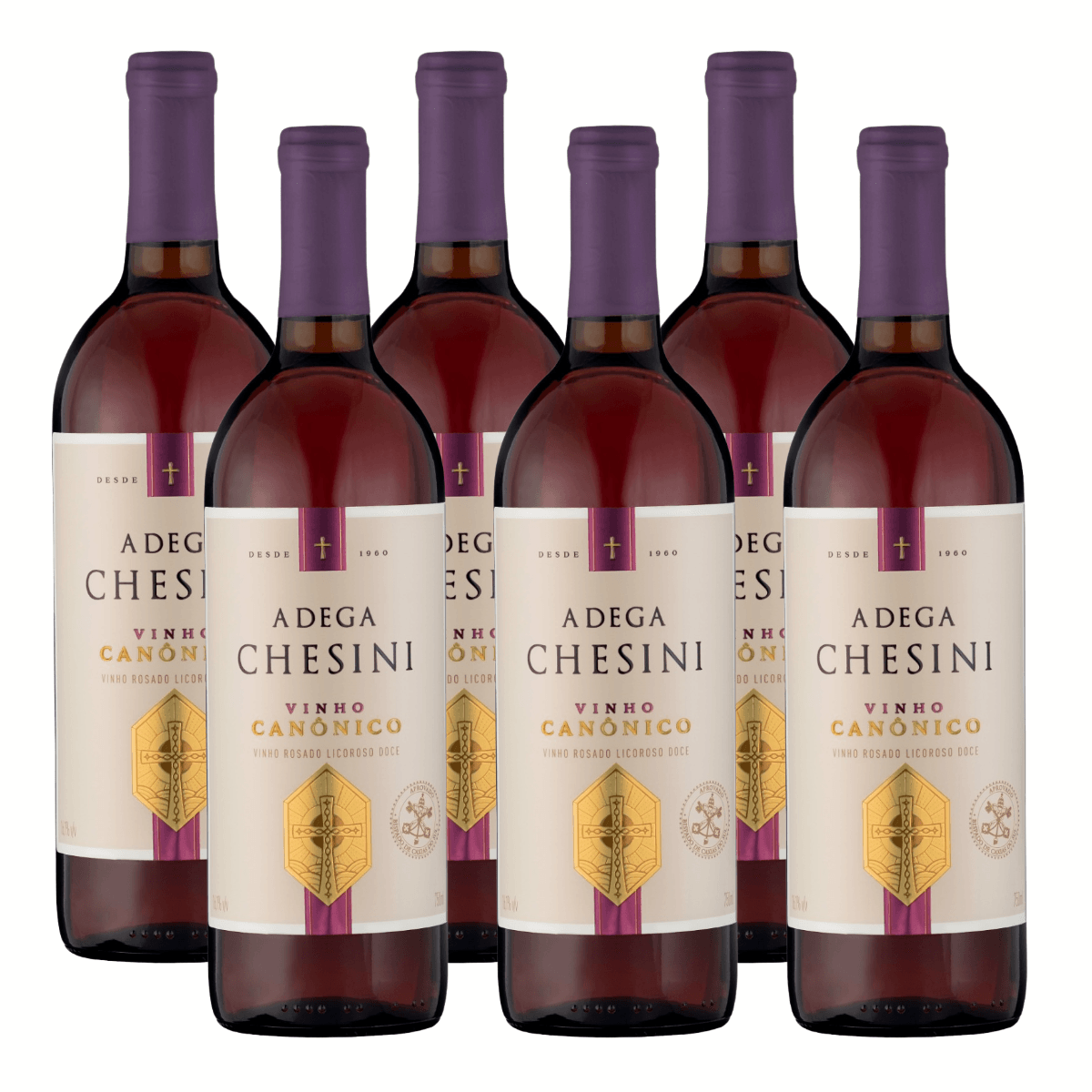 Vinho Licoroso Rosado Chesini Especial Missa - Caixa 6 | Adega R2