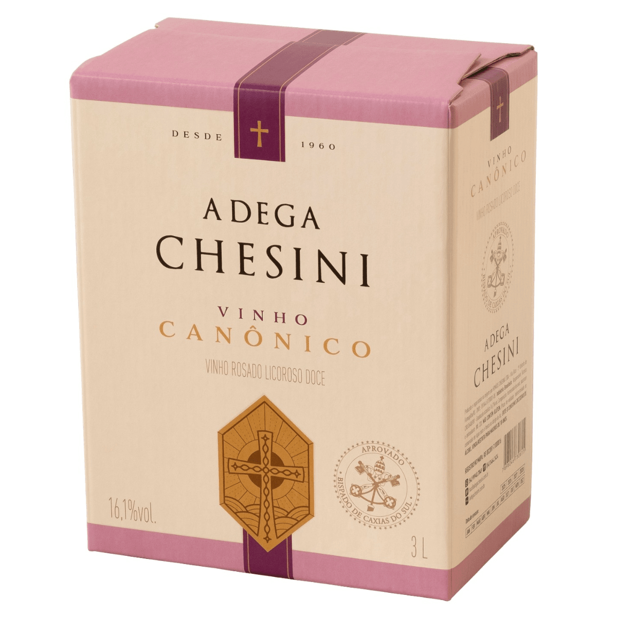 Vinho Rosado Licoroso Doce Bag-in-Box 3L Adega Chesini | Adega R2