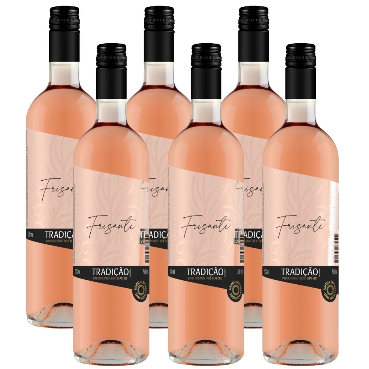 Vinho Frisante Rosé Demi-Sec Adega Tradição - Caixa 6 | Adega R2