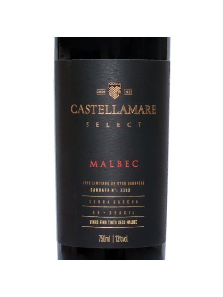 Vinho Tinto Malbec Select Castellamare
