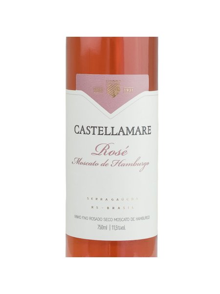 Vinho Rosé Moscato de Hamburgo Castellamare