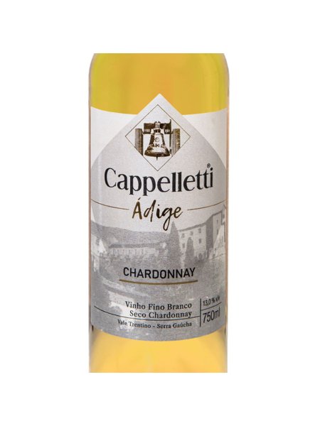 Vinho Fino Branco Seco Chardonnay Ádige Cappelletti