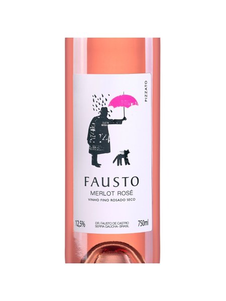 Vinho Merlot Rosé Fausto de Pizzato