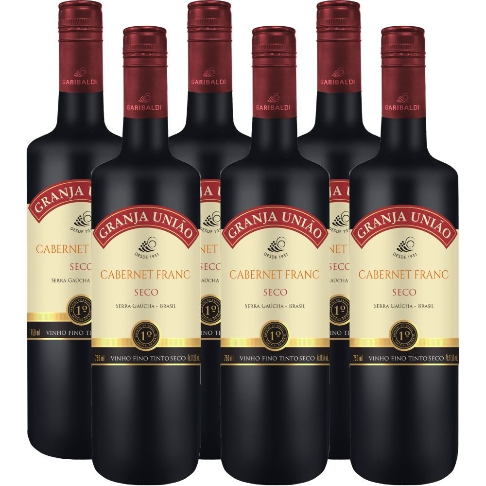 Vinho Cabernet Franc Granja União 750ml Garibaldi - Caixa 6