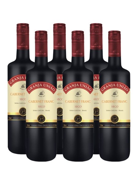Vinho Cabernet Franc Granja União 750ml Garibaldi - Caixa 6