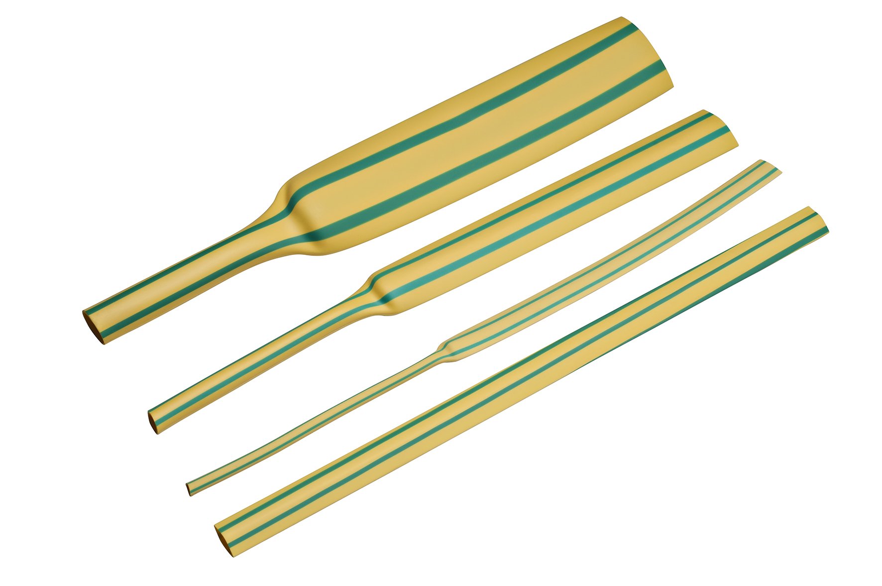 TUBO TERMOCONTRATIL 40 20 Mm VERDE AMARELO FRONTEC tubo-termocontratil-40-20-mm-verde-amarelo-frontec