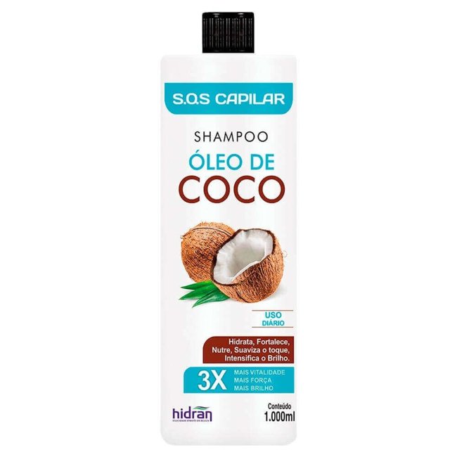 Kit Shampoo + Condicionador Óleo de Coco Mega Hidratante Anti Frizz - 2  Litros Profissional