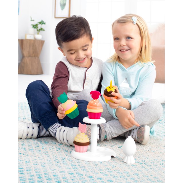 Ideiaria  Brinquedo Interativo Coleção Comidinhas Kit Monte seu Cupcakes  Zoo - Skip Hop