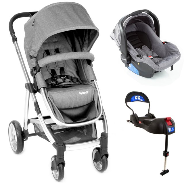 Carrinho de Bebê Epic Lite TS Trio Grey Classic - Infanti | Bicho Papão