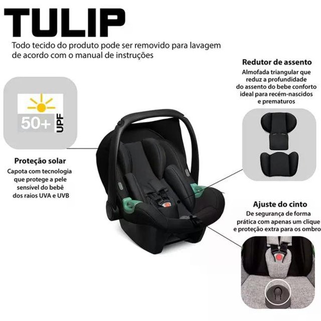Bebe conforto tulip black abc design - comprar bebe conforto