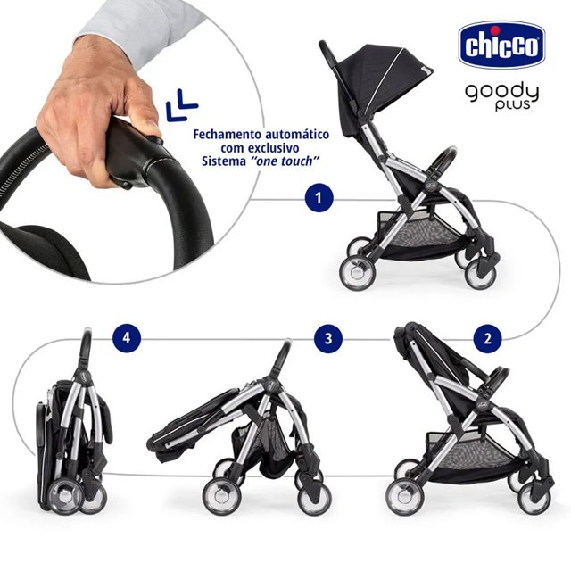 Carrinho Goody Plus Black ReLux - Chicco