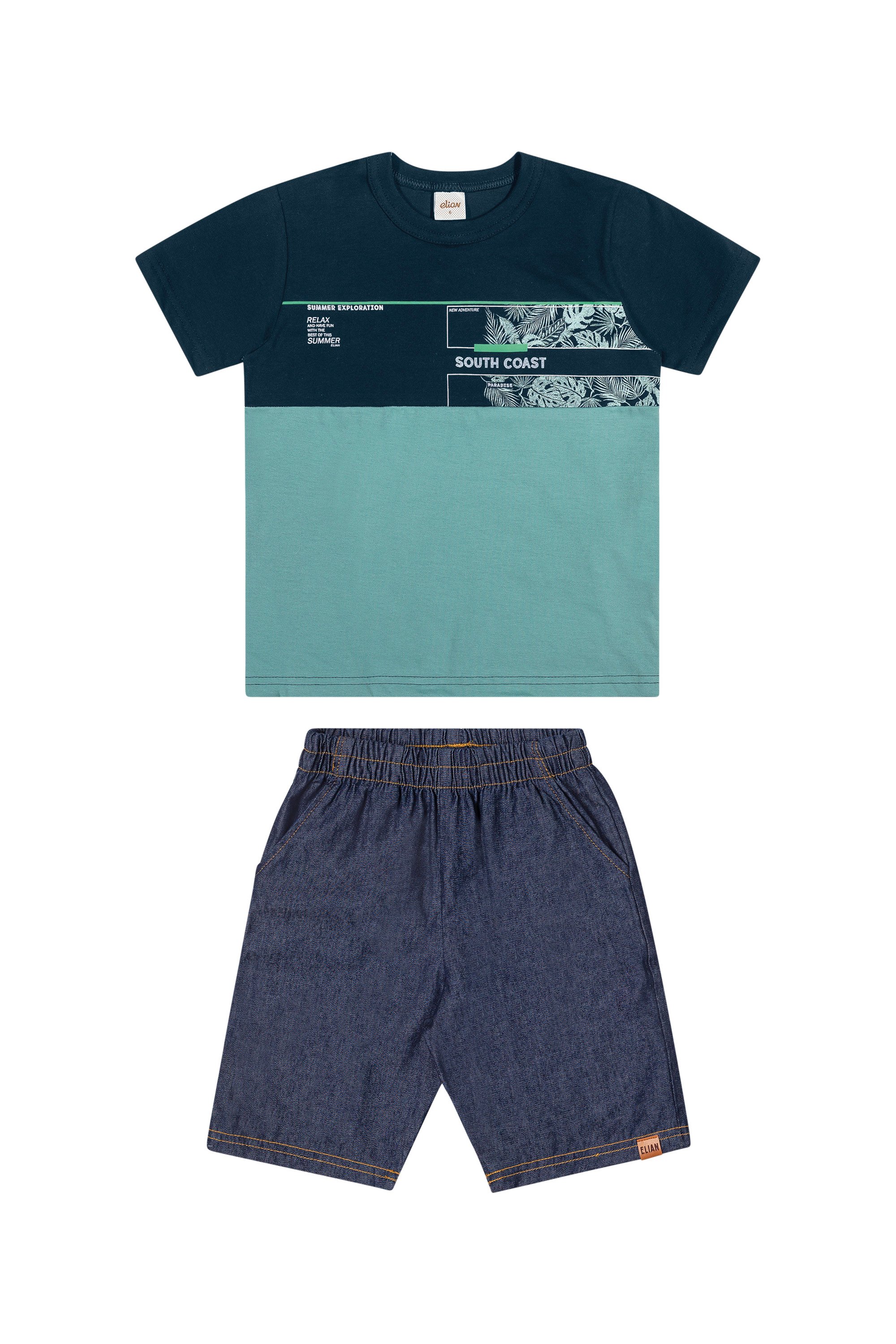 Conjunto Camiseta e Bermuda South Coast - Elian
