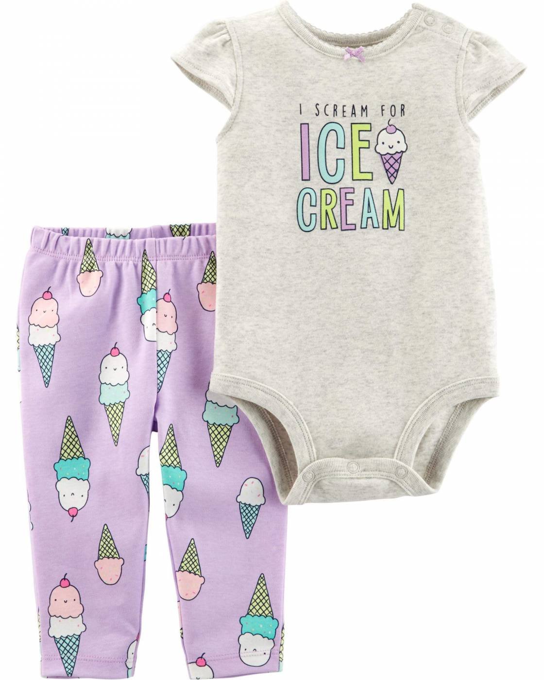 Conjunto Carter S Menina Ice Cream Duas Pecas Body Calca Gente Que Cresce Moda Kids Conjunto Carter S Menina Ice Cream Duas Pecas Body Calca Gente Que Cresce Moda Kids