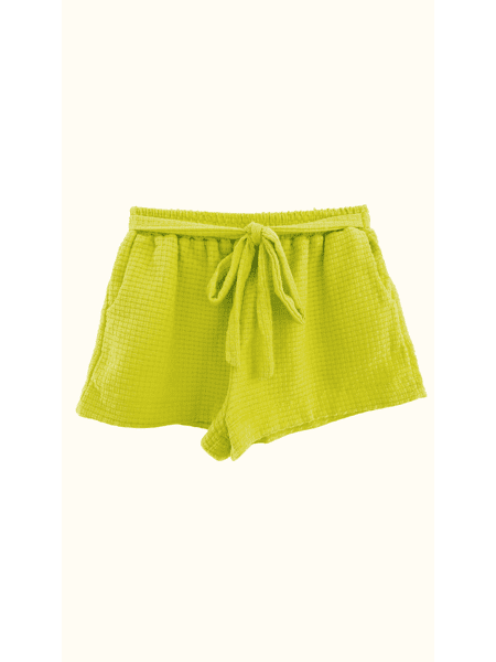 short-infantil-tecido-verde-alecrim-das-meninas