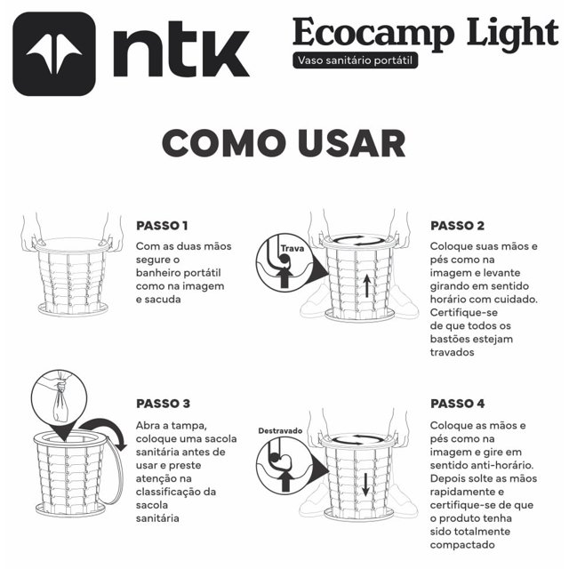 Banheiro Portátil Ecocamp Light Nautika
