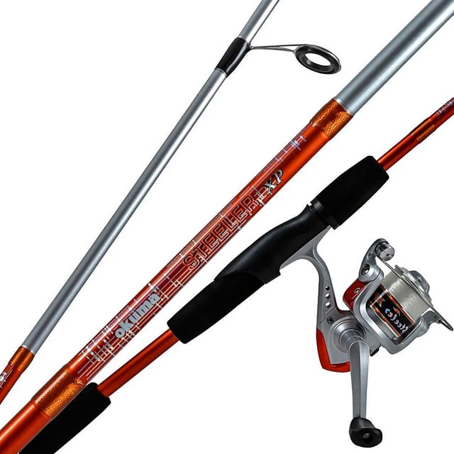 Combo Okuma Steeler-XP SLXP562BO Vara 5'6" 2 Partes Laranja + Molinete 1 Rolamento Tamanho 20