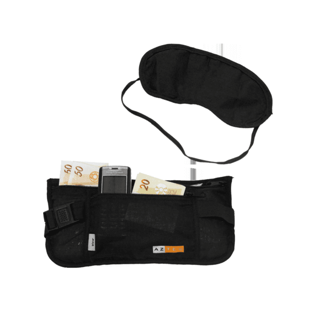 Kit Pochete Money Belt e Tapa Olhos Vox Azteq