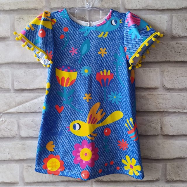 vestido infantil tematico atacado