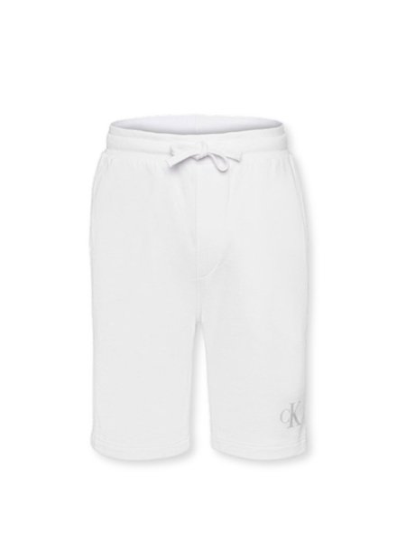 Bermuda Calvin Klein Infantil Moletom CK Gel Branca Boys Concept
