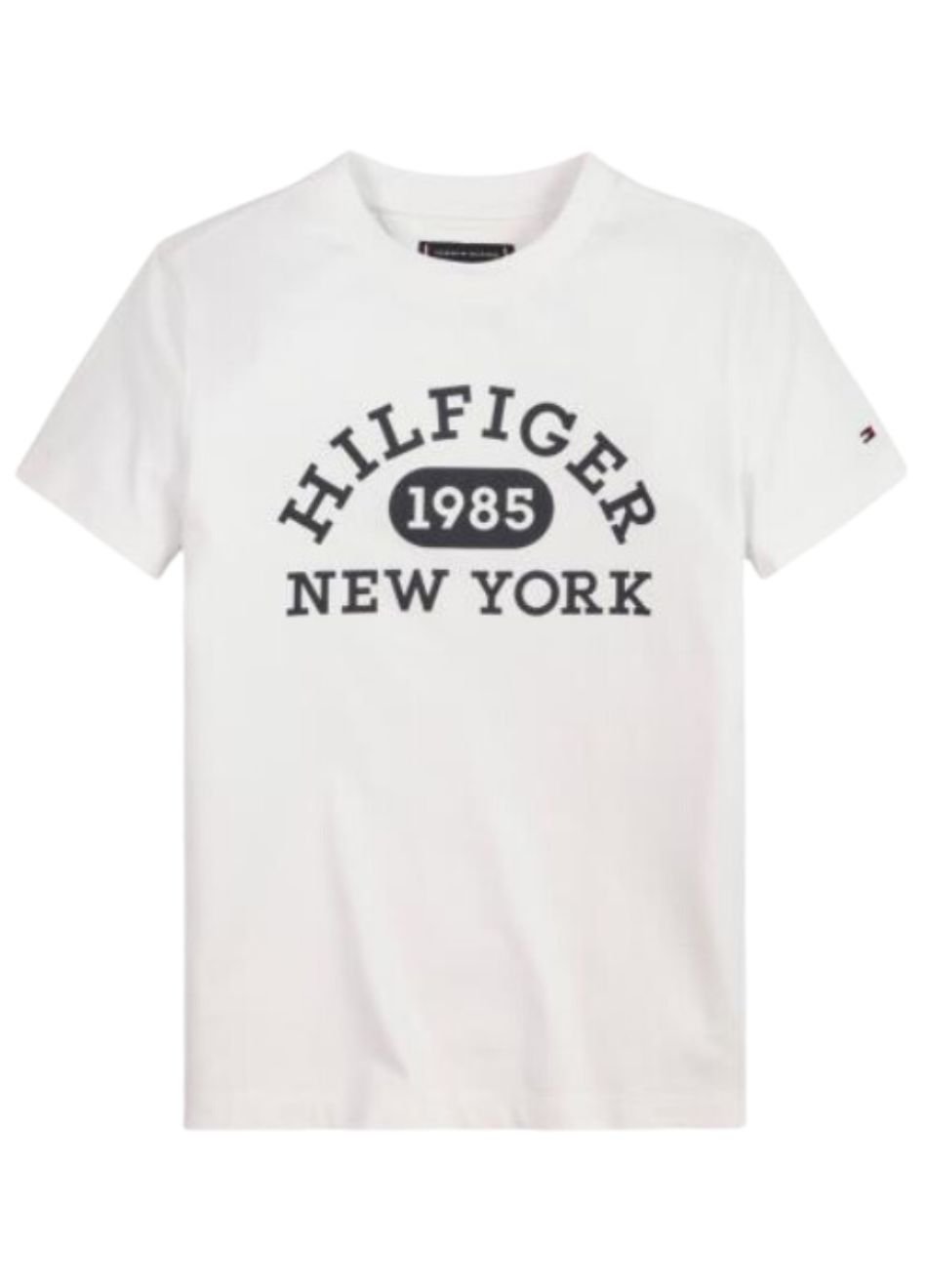 Camiseta Tommy Hilfiger Infantil Branca Logo1985