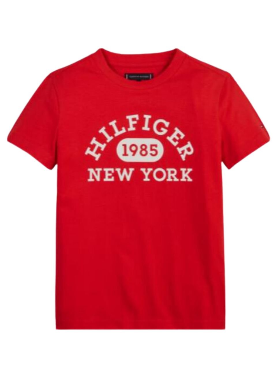 Camiseta Tommy Hilfiger Infantil Vermelha Logo1985