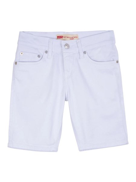 Bermuda Jeans Levi's Infantil  SLIM Fit Branca