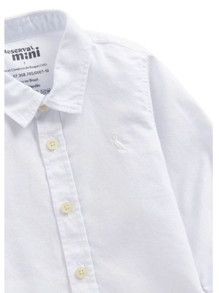 Camisa Bebê Manga Longa Reserva Mini Branca